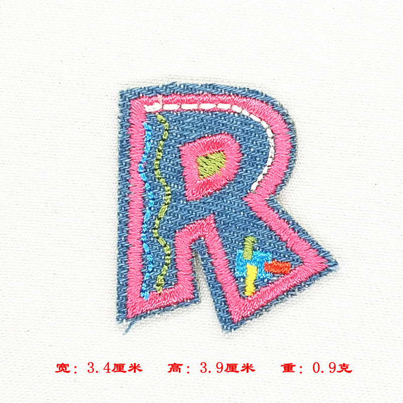 Wholesale Alphabet patch cartoon children patch